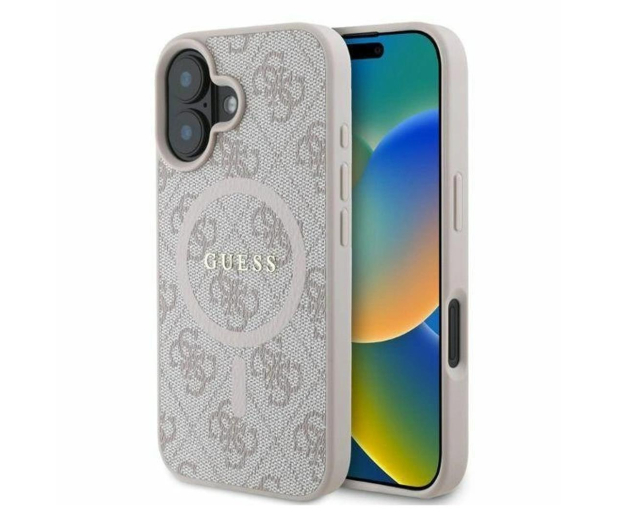 Guess 4G Ring Classic Logo do iPhone 16 różowy - 1279126 - zdjęcie
